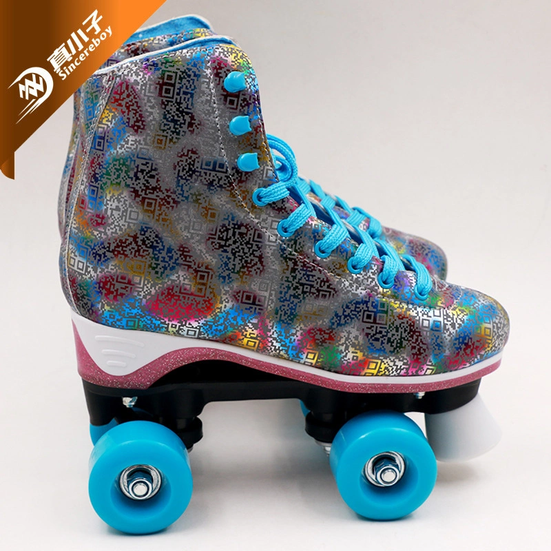 O skate e sapatos de Aport para as meninas e meninos de Rodas Simples Dobrável e patins de calçados