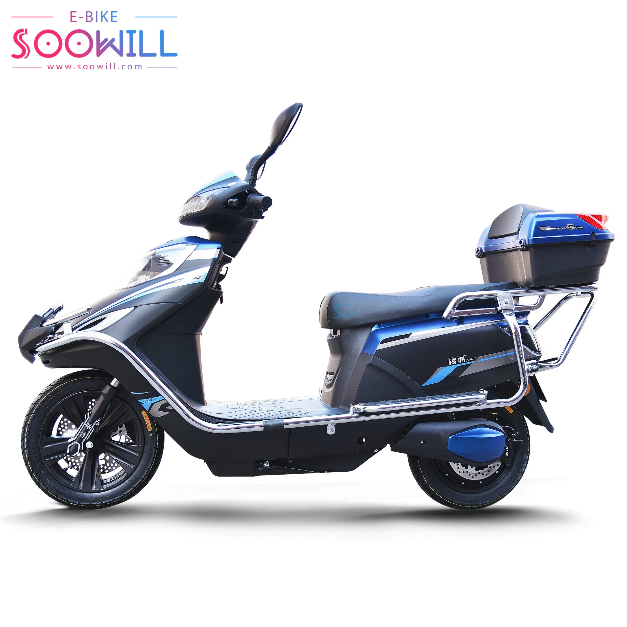 1200W Brush-Less DC Motor Ebike 72V32ah Lead-Acid Battery Electric Mobility Scooter Motorcycle