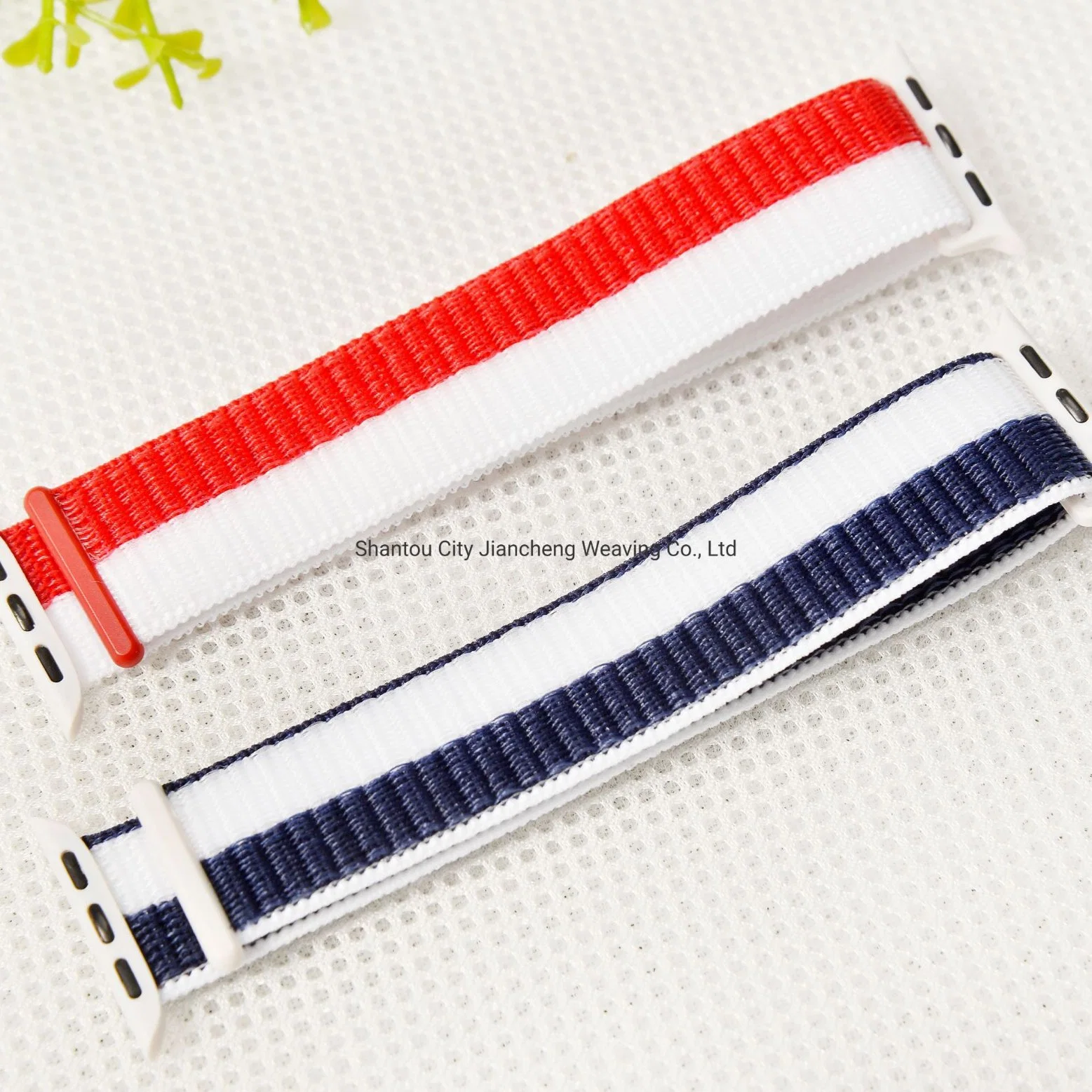 Custom Braided Dog Leash Durable Waterproof Jacquard Woven Polyester Nylon Elastic Watch Belt Band for Apple Watch Strap Dog Leash