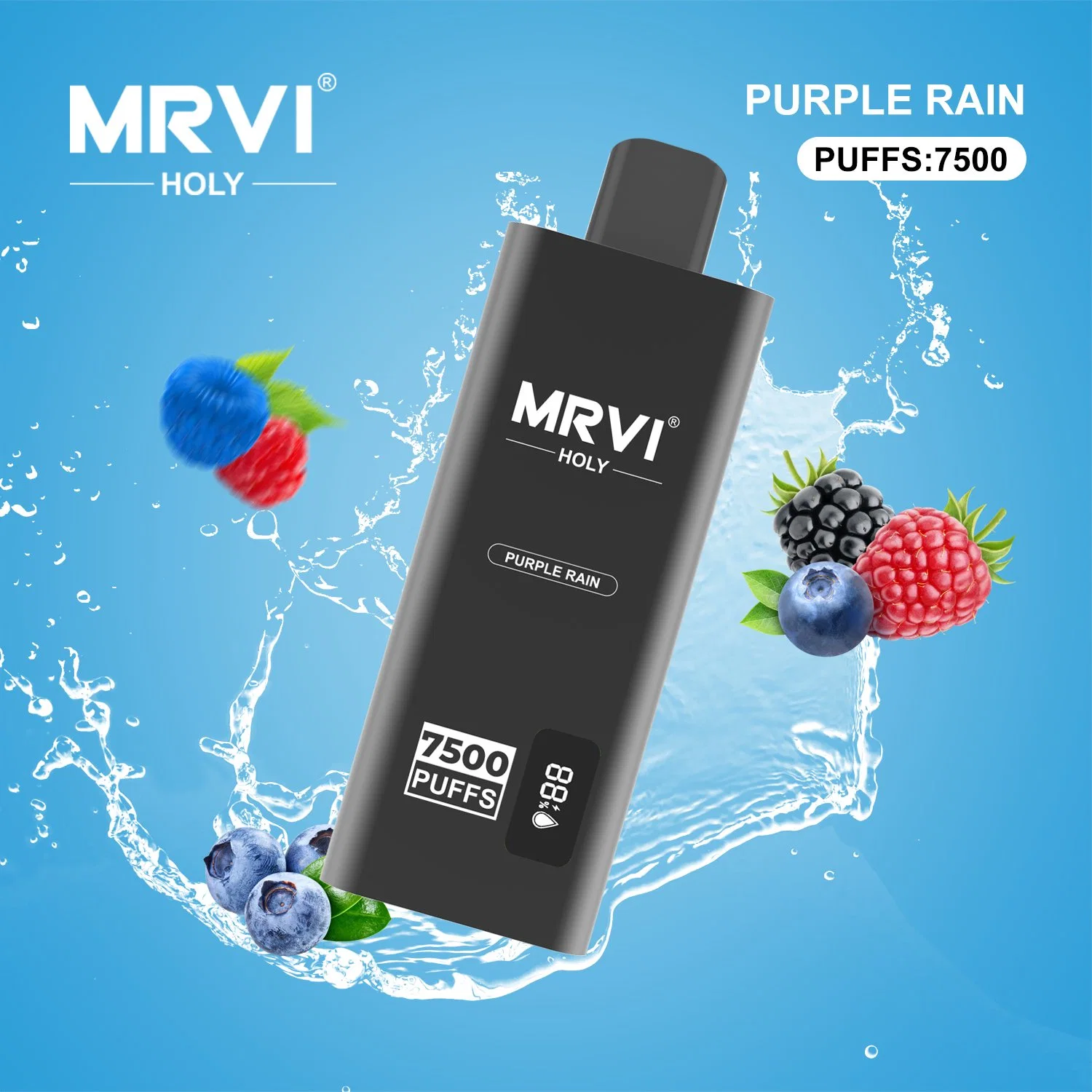 Original Factory Wholesale/Supplier Mrvi Holy 7500 Puffs Disposable/Chargeable Pod vape LED Screen Display Vape Pen