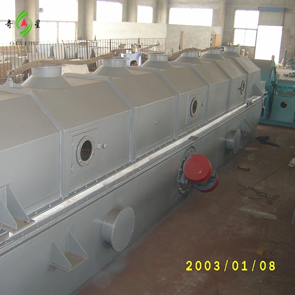 Auto Continuous Feeding and Discharging Vibrating Fluid Bed Dryer Equipment for Particle