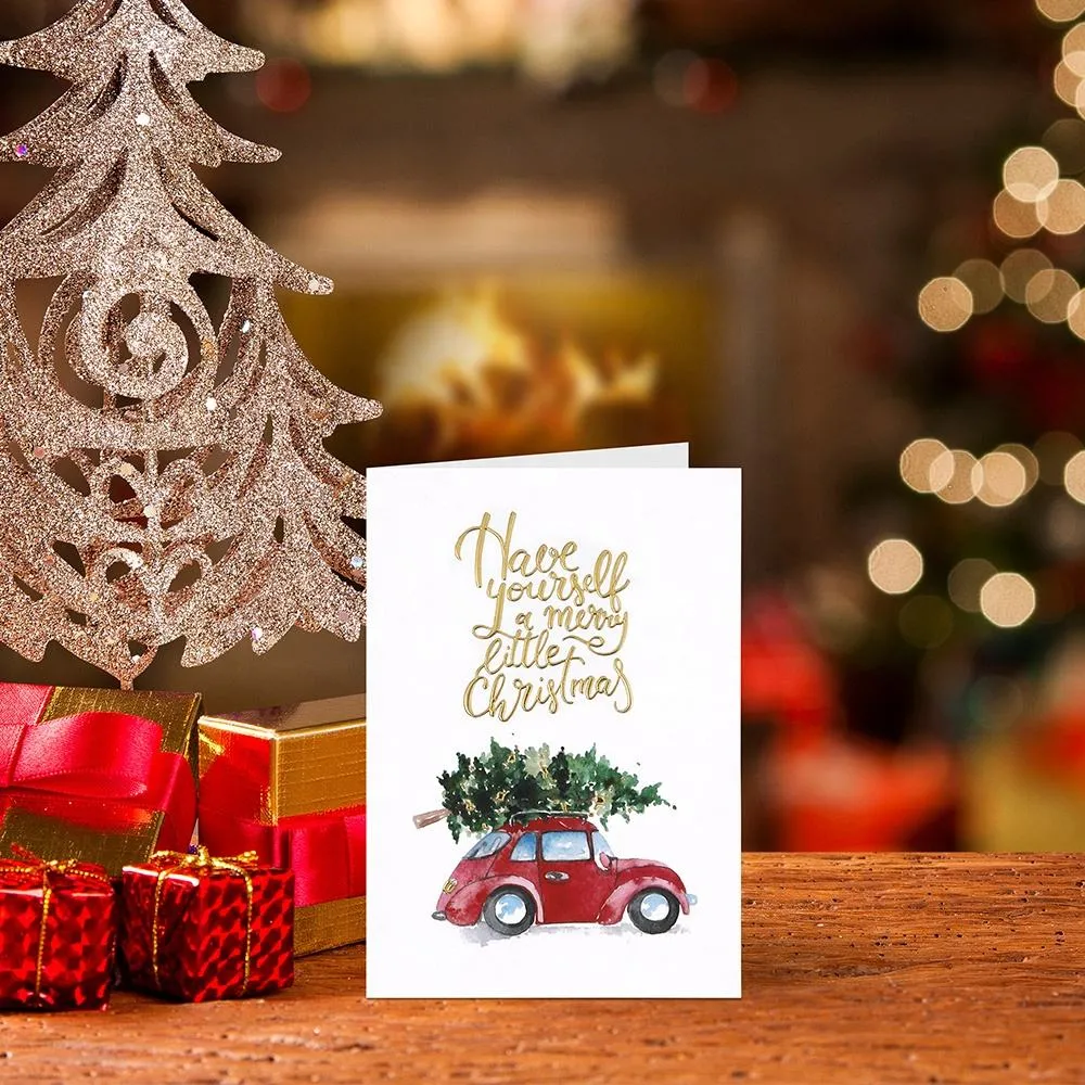 Custom Christmas Greeting Cards with Envelopes Box Set