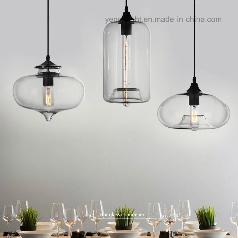 New DIY Glass Pendant Lamp Bar Pendant Light LED Lighting