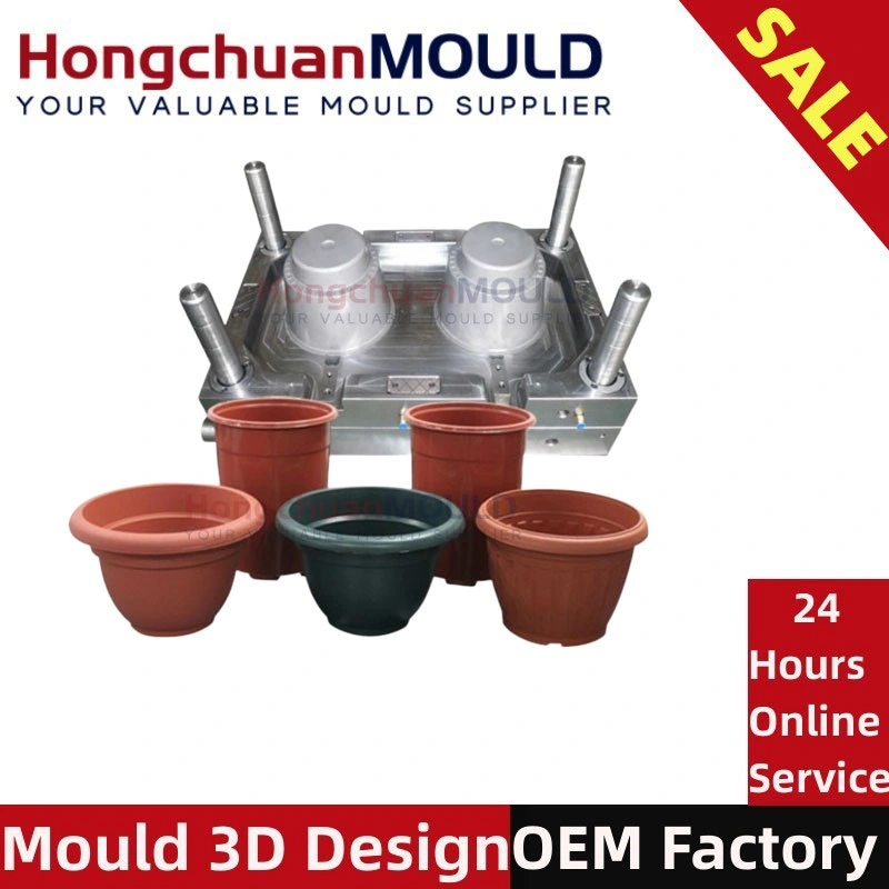 Plastic Injection Garden Balcony Bonsai Plant Flower Pot Mould Hot Runner Mold