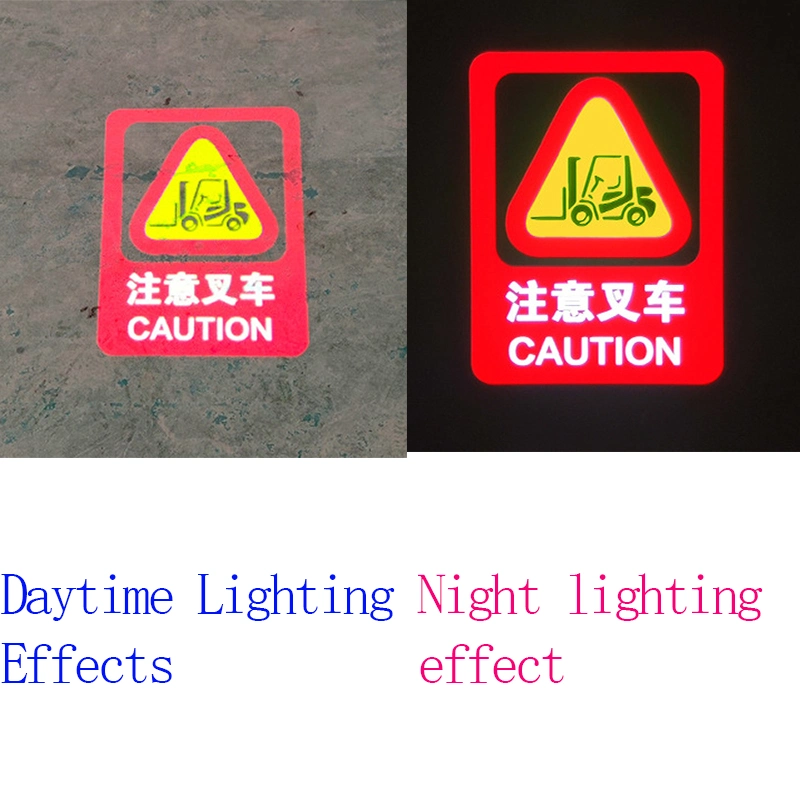 Forklift LED Safety Sign Projector Zone Area Light Caution Forklift Logo Projector Customize Pattern for Warehouse
