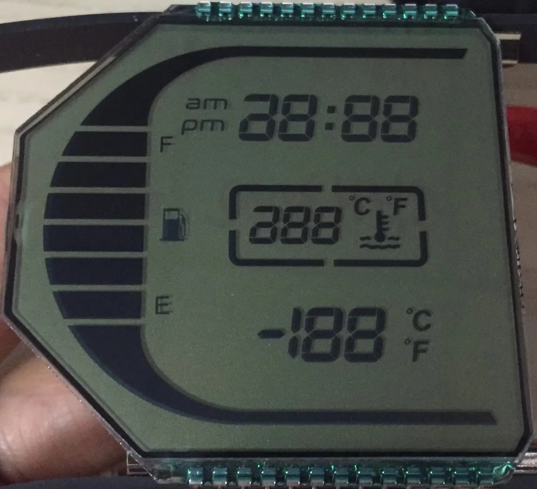 Htn Motorcycle Meter Special-Shaped Dual LCD Display