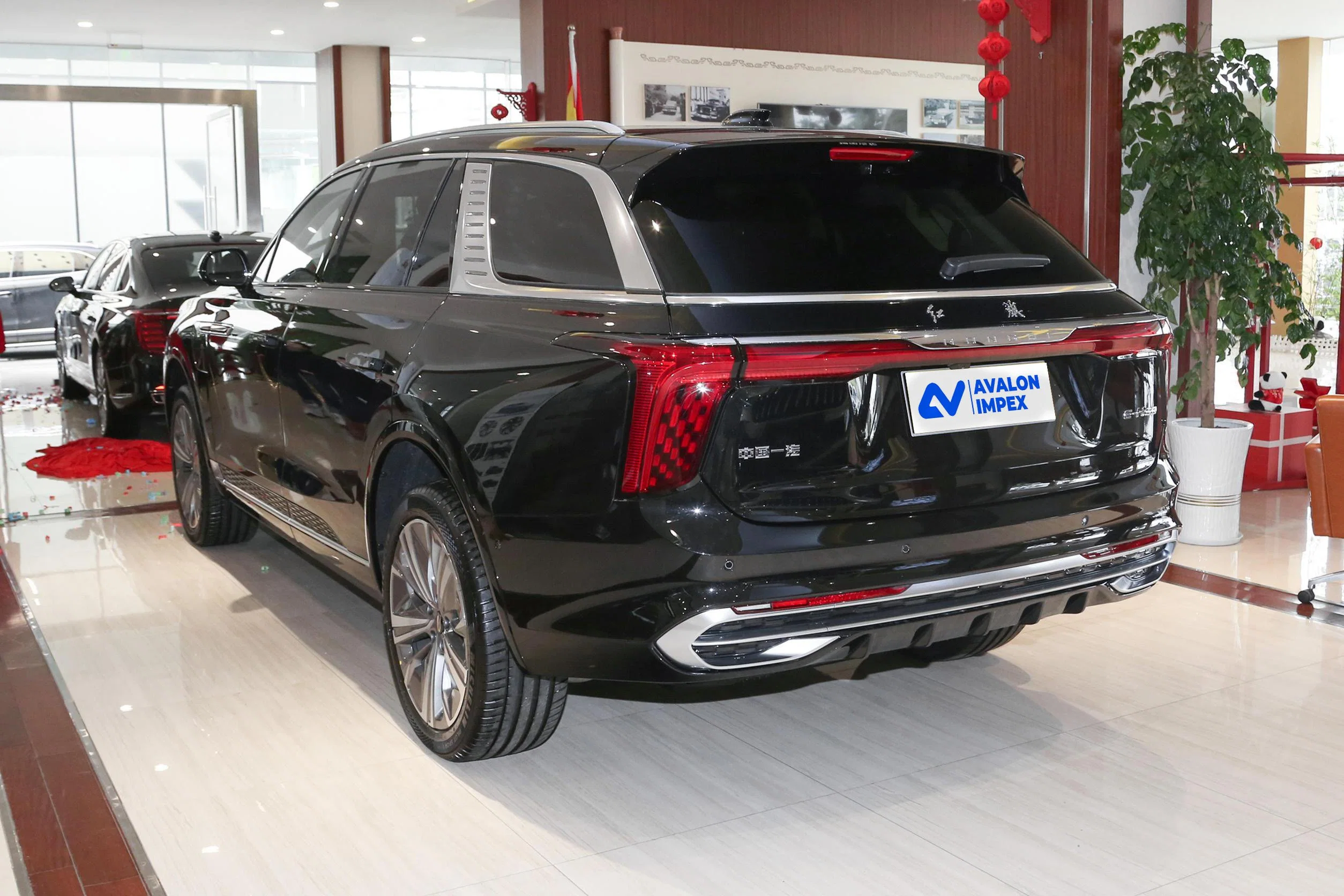 Black SUV EV Electric Cars Hongqi E-HS9 Made in China