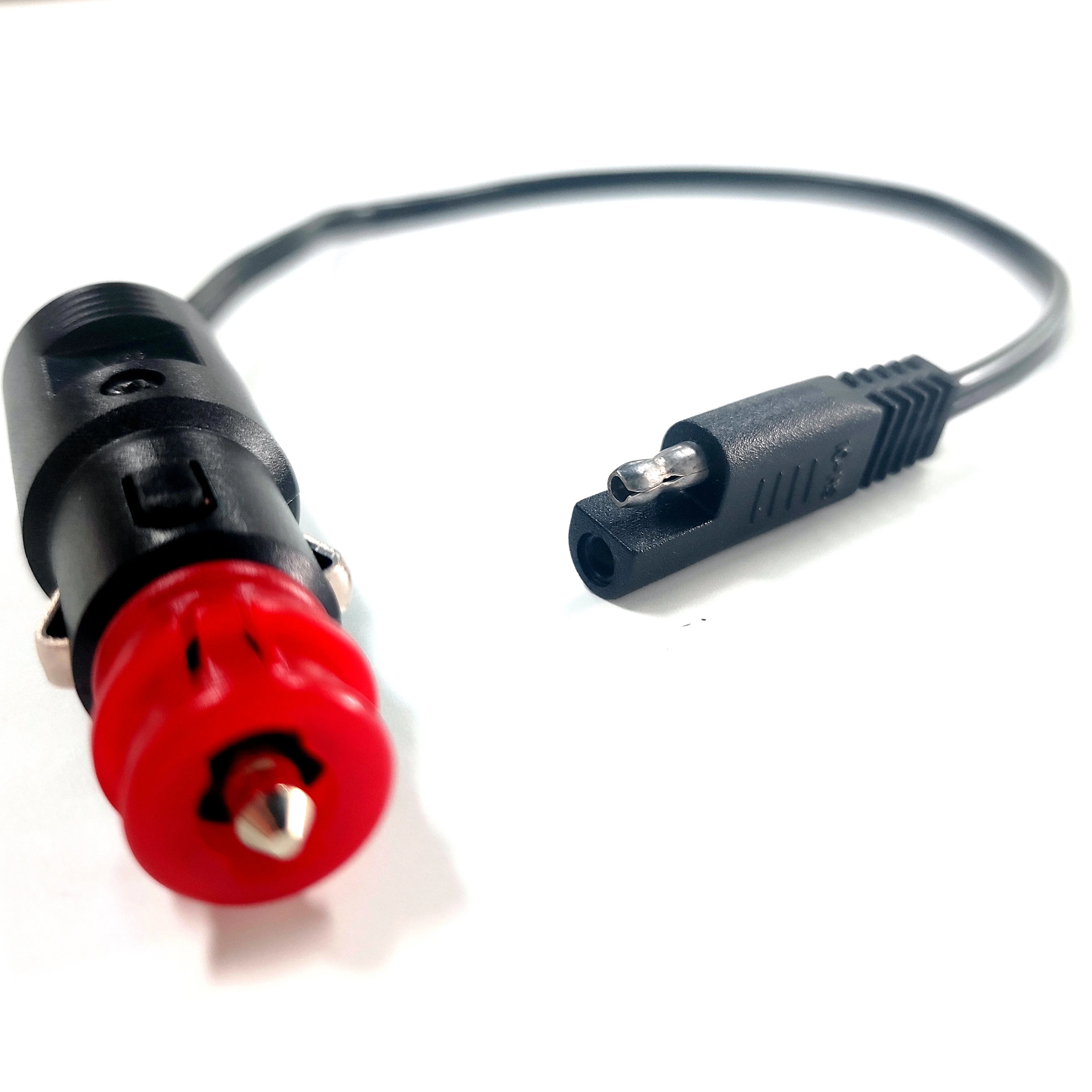 12V bis 24V FT1 Spt-2 Verlängerungskabelstecker, kundenspezifischer Draht Car Cigarette zu SAE-Anschluss Feuerzeug Kabel Auto Ladegerät 18AWG 60cm