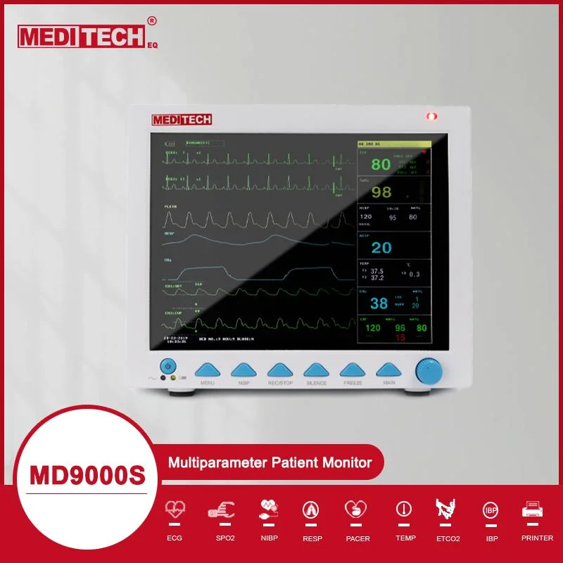 12 Inch ICU Patient Monitor with Built-in Rechargeable Lithium Battery