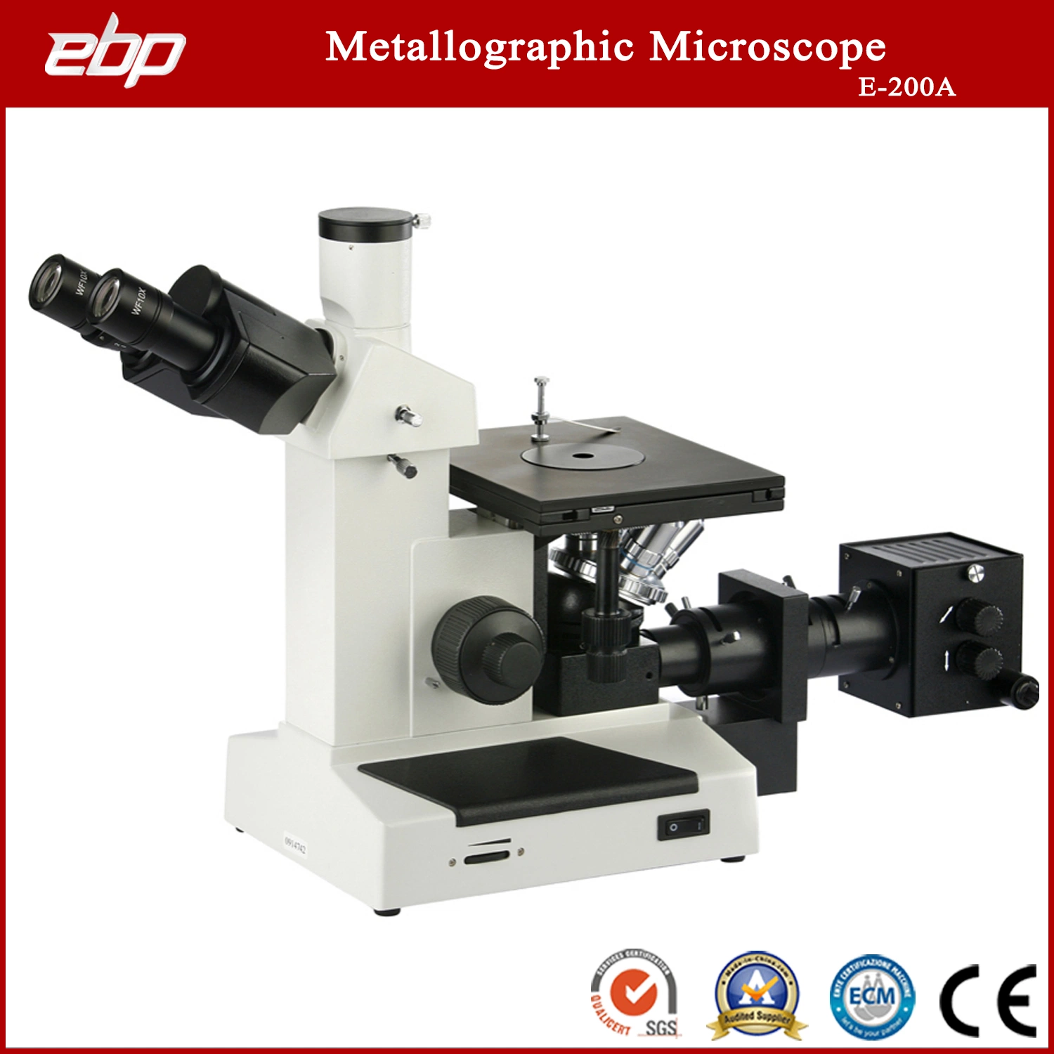 Trinocular Inverted Metallurgical Student Microscope