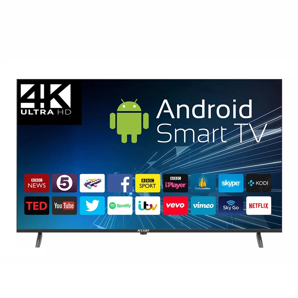 تلفزيون مصنّع الأجهزة الأصلية تلفزيون ذكي Android مخصص 40 43 دقة 4K بوضوح عال كامل بدقة 4K بوضوح عال فائق 50 55 بوصة شاشة تلفزيون LED
