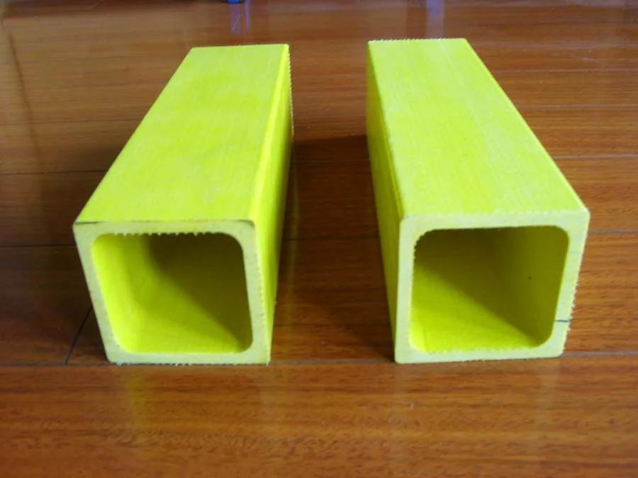 UV Resistant GRP Rectangular Tube, FRP Rectangular Tube, Fiberglass Rectangular Tube