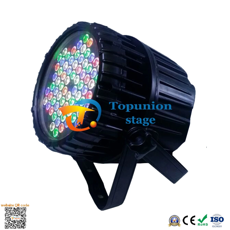 72pcs PAR LED exterior IP65 de la luz de la tintura de la luz de la superficie puede para el teatro Bar el rendimiento