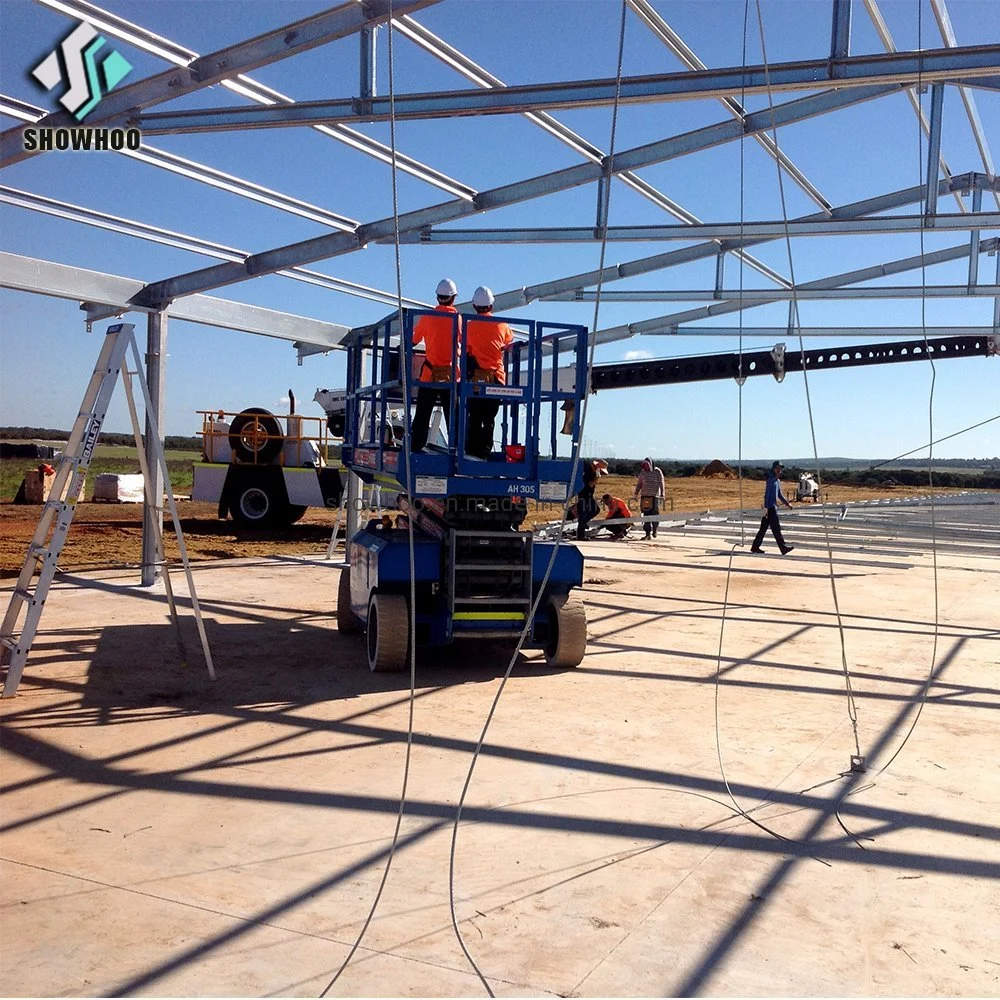 Fabrica Steel Building Low Cost Prefabricated Steel Structure Chicken House with Feeding System