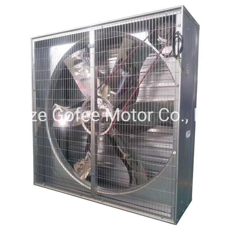 Wall Mounted Box Exhaust Fan for Greenhouse Galvanized Ventilation Wind Turbine Electric Pig Poultry Farm Equipment Exhaust Fan