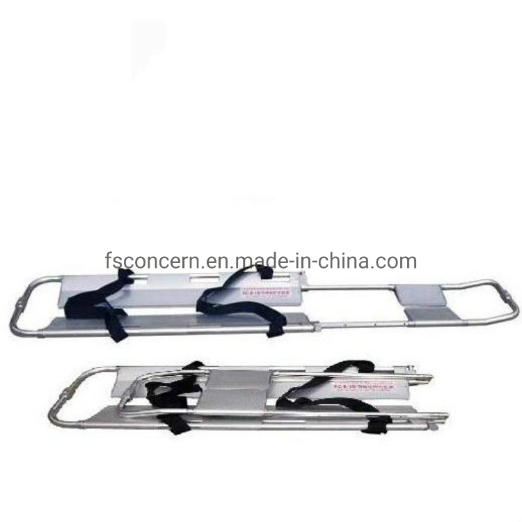 Hospital Rescue Adjustable Ambulance Bed Chair Wheelchair Aluminum Folding Ambulance Patient Transport Stretcher