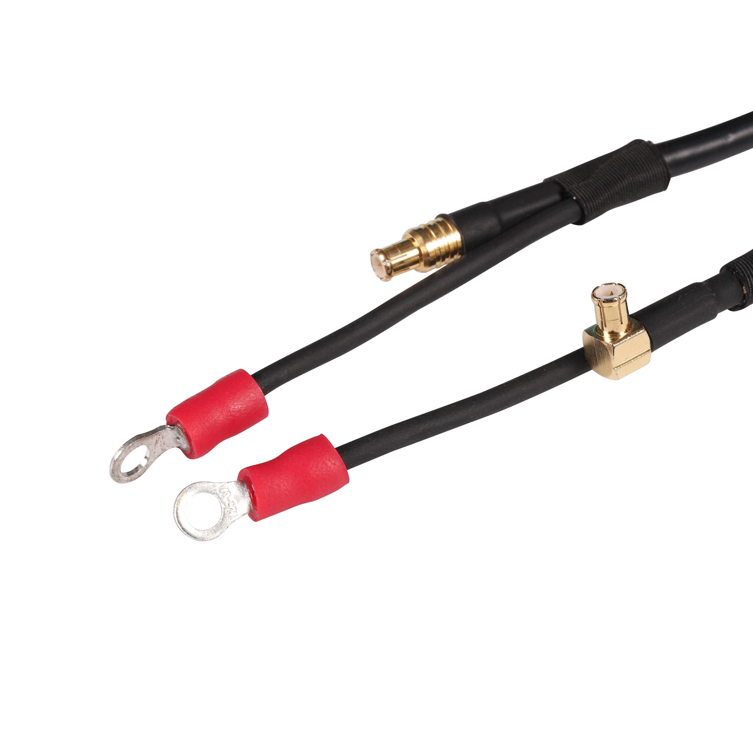 MMCX macho para MMCX Cabo macho de vídeo coaxial RF dobrado e Cabo de áudio Rg174 Cabo coaxial