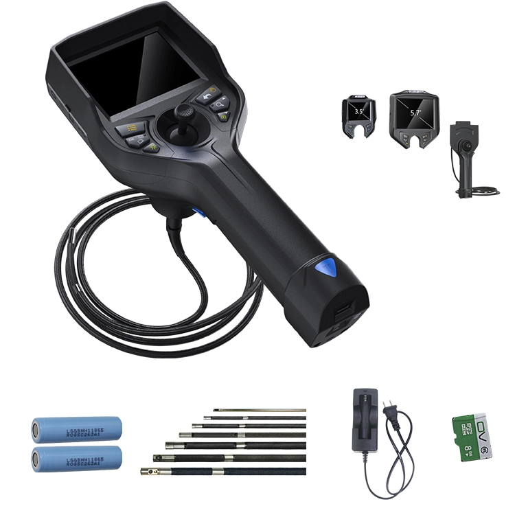 360 Degree Rotatable 6mm Probe Industrial Pipe Video Inspection Endoscope Videoscope Snake Camera