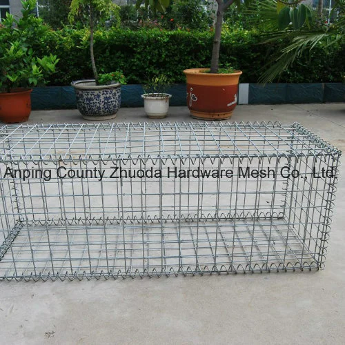 Amazon Ebay Malla al por mayor de 75x75mm cable 4mm soldado Gabion jaulas para jardinería (WGB)