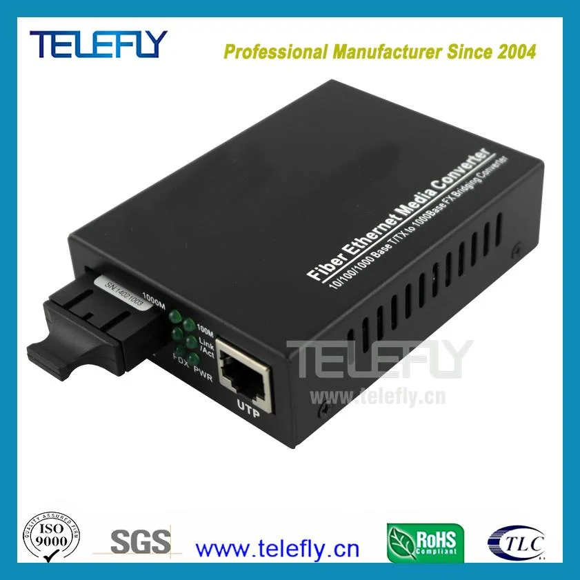 100 Km High Performance OEM Sc Dual Fiber Optic Gigabit Media Converter