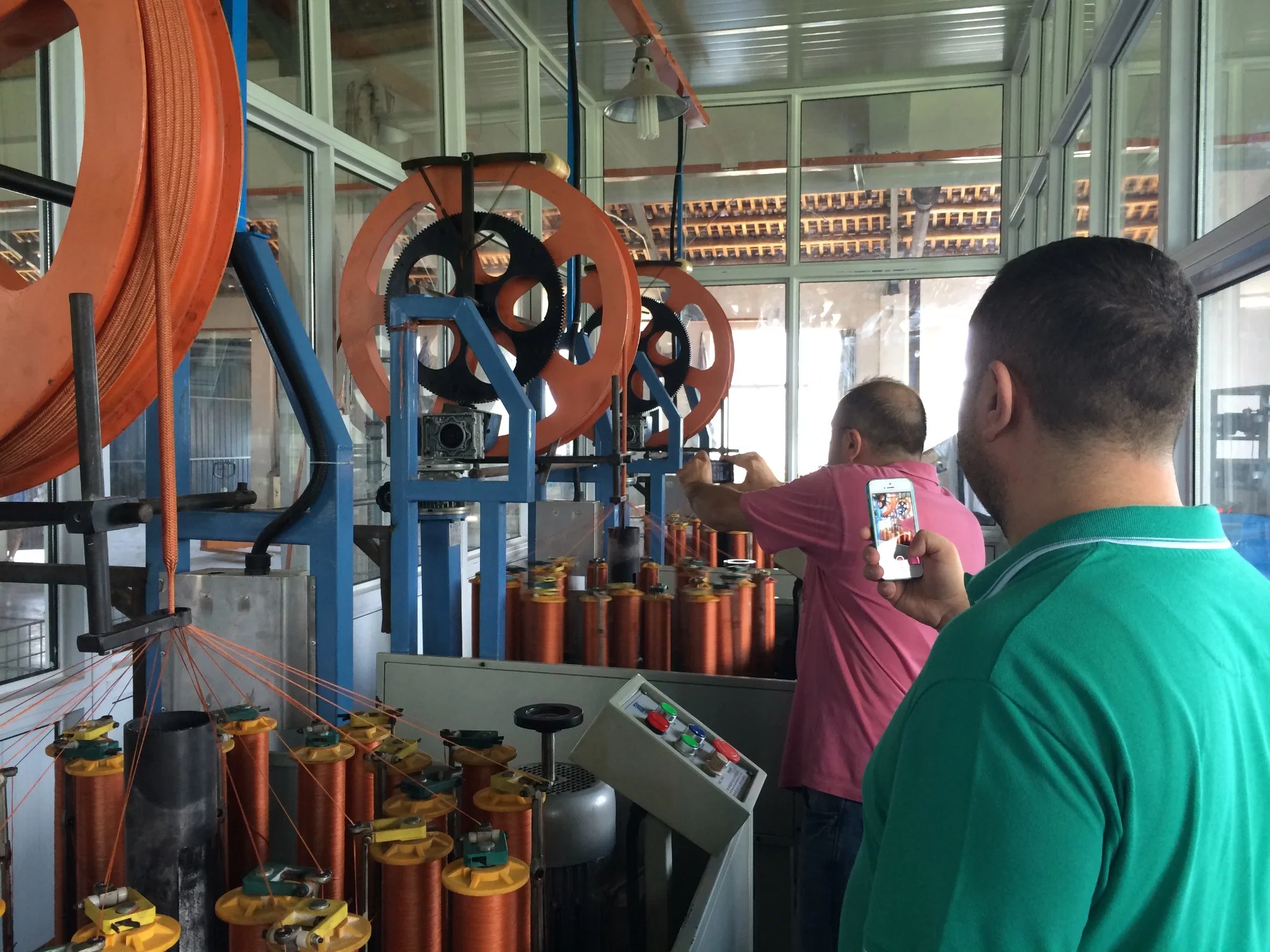 Mangueira de borracha hidráulico a linha de produção de Extrusão máquina de fazer da mangueira trançada Mangueira de borracha do freio a ar da linha de produção