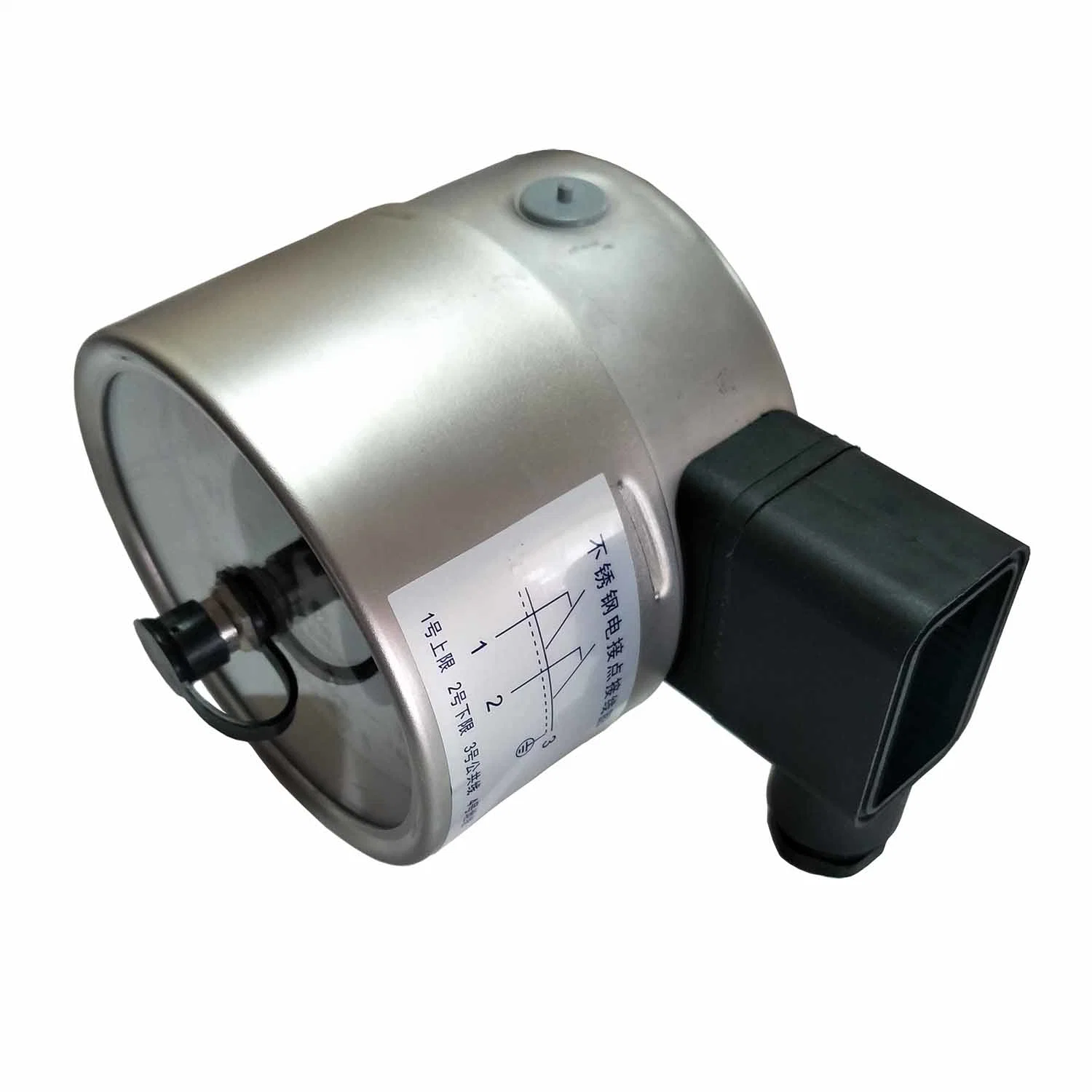 Acier inoxydable 100mm tube Bourdon de 0-100 MPa Jauge de pression du contacteur de pression de contact électrique