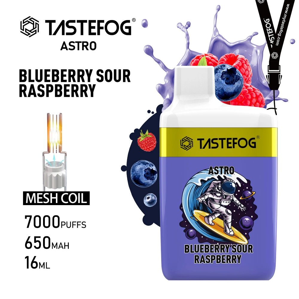 رأس السنة تخصص Tastefog Hookah قلم Astro 7000puff E السجائر arette 20 ملغ/50 ملغ نيكوتين 16 مل E-Liquid Original Factory Direct Disposable/Chargeable Vape