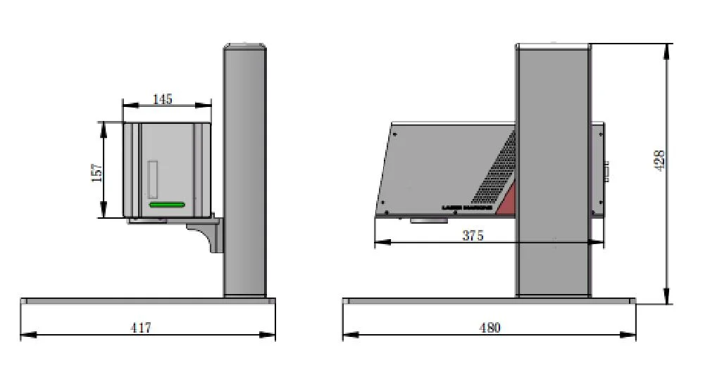 20W 30W Mini marcador y grabado de metal láser de fibra portátil Máquina CNC Laser Printer para acero inoxidable Hierro Oro Plata Anillo Joyería arma cuchillo Herramientas pluma