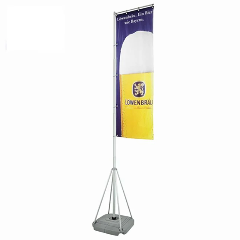 5m Telescopic Windproof Flag with Waterbase