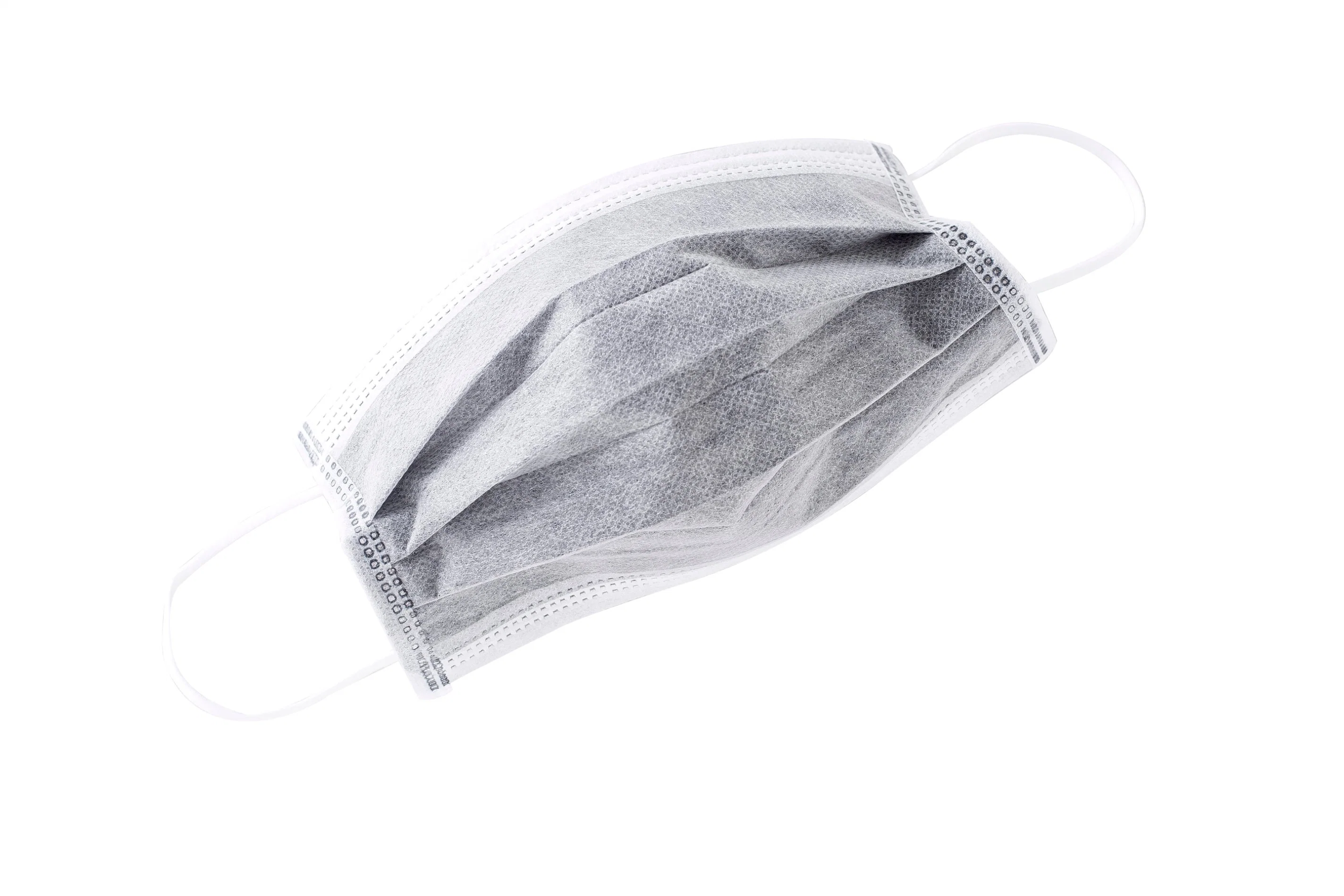 Disposable Non-Woven 4ply Active Carbon Charcoal Filter Medical Surgical Face Mouth Masks with Earloop