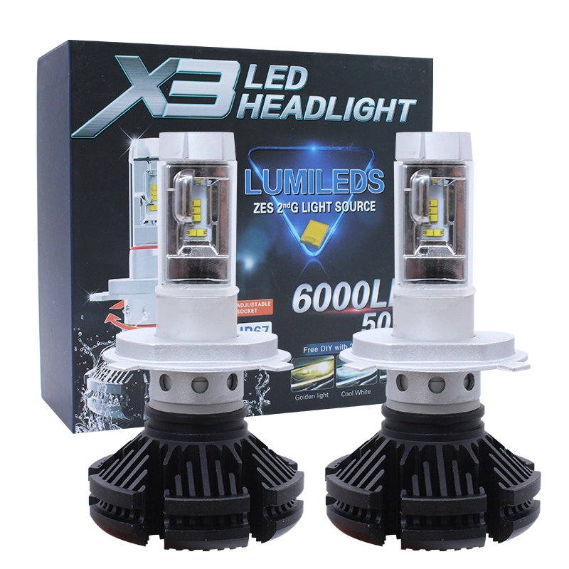 La mejor marca de la bombilla del faro de LED 50W 6000lumen