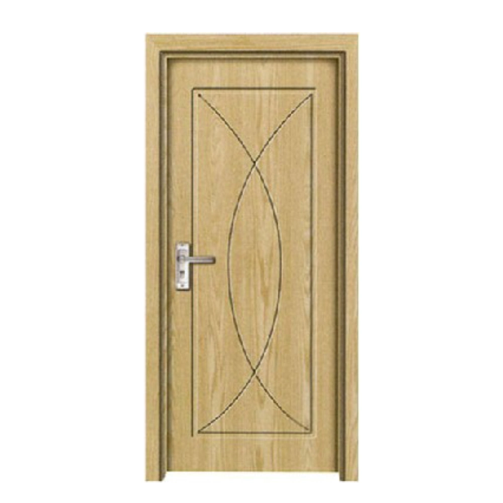 Luxury Solid Teak Wood Single Design Plain Bedroom Wooden Door for Interior