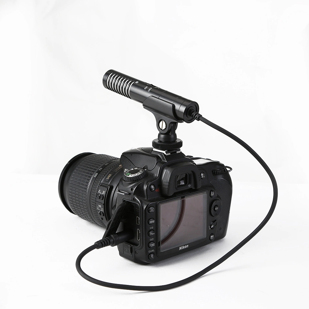 E-Image Professional on-Camera Stereo Microphone with 3.5mm Plug for DSLR Camera (V60)