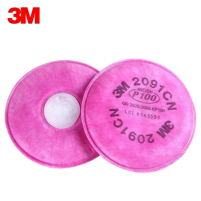 7502 Masque en silicone Masque demi-masque réutilisable avec filtre 2091cn P100