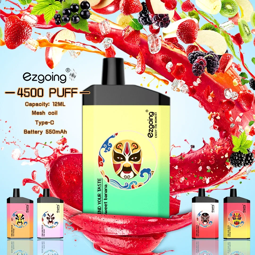 Russia Top Selling 4500 Puffs Mr Blue Tiger Blood Flavors Disposable/Chargeable Vape