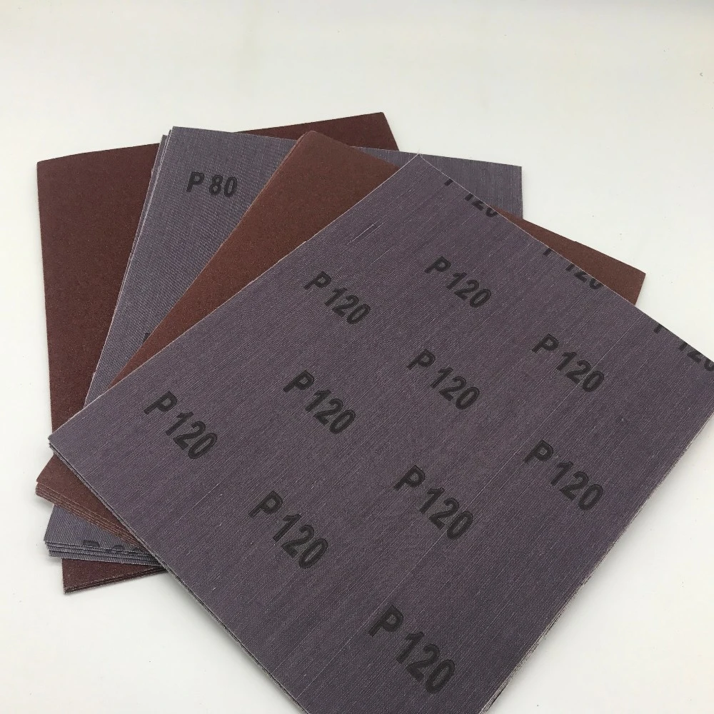 Hand Sanding Aluminum Oxide a/O Abrasive Emery Cloth Sheet