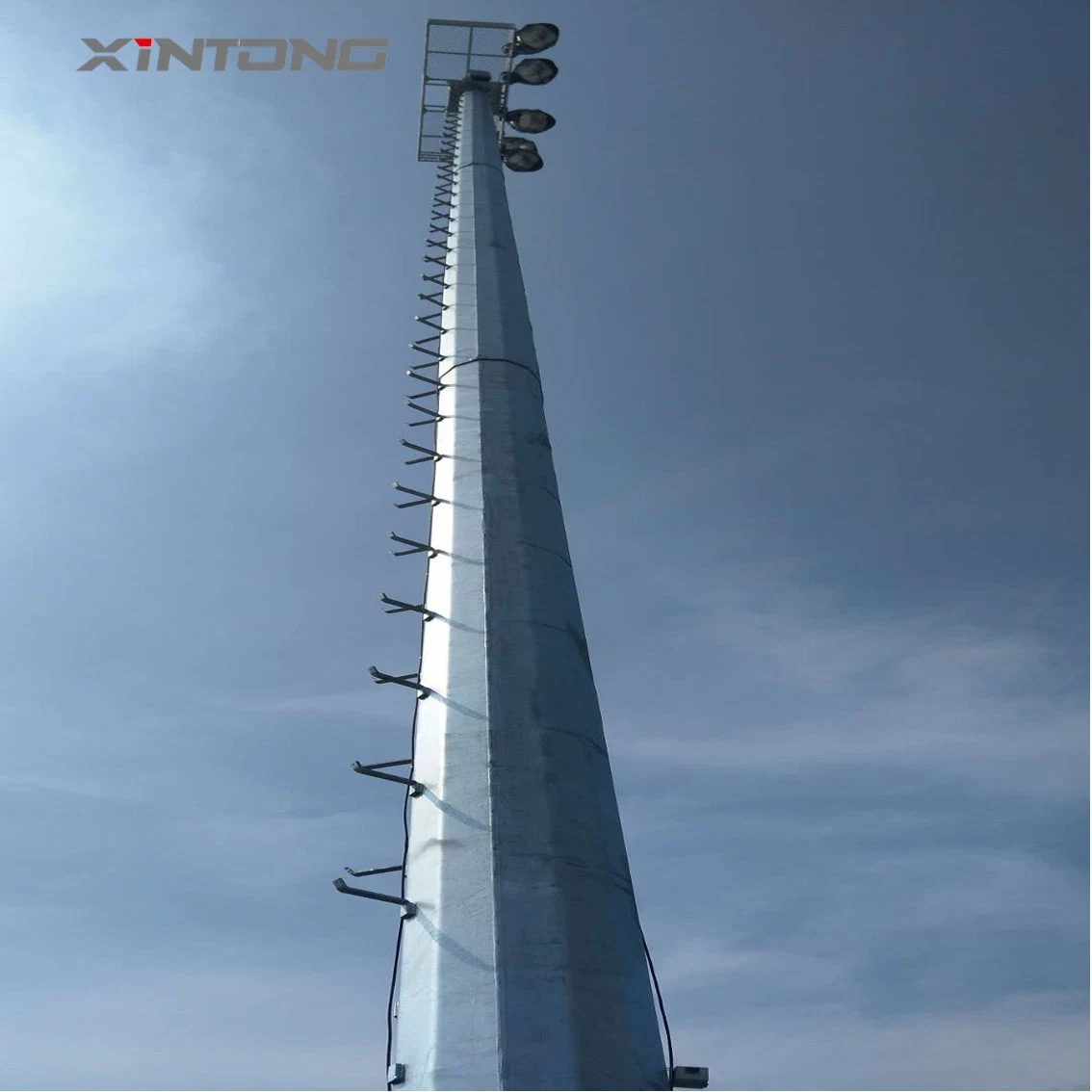 Portátil Xintong carretera de advertencia de seguridad LED mástil alto