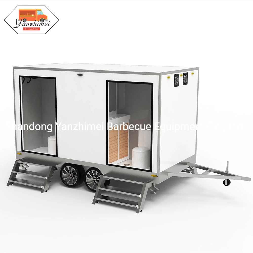 Portable Toilet Mobile Restroom Assembled House Business Toilet Trailer for Sale