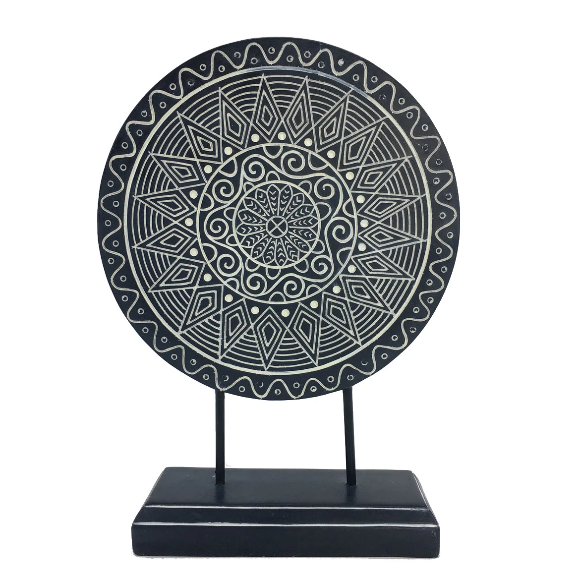 Mandala Carving Sculpture for Living Room Decoration