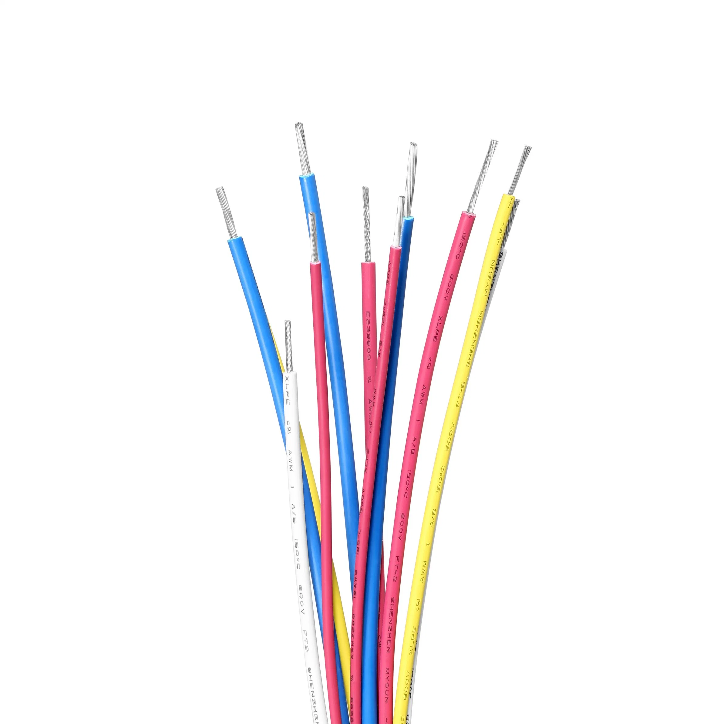 UL3289 24AWG XLPE Hook up rojo cable conductor de cobre con aislamiento XLPE cable eléctrico