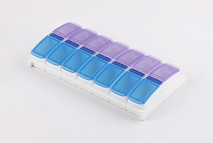7 Day Medicine Organizer Pill Box Pill Medicine distributeur stockage Boîte de pilules en plastique