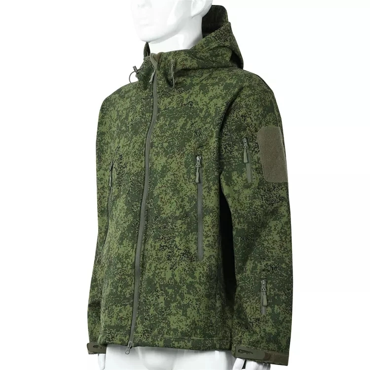 Waterproof Tactical Sports Warm Russian Little Green Men Soft Shell Jacket