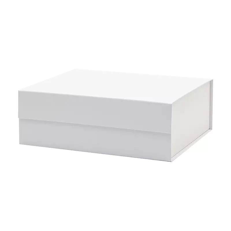 A4 Deep Plain White Luxury Retail Clothing Packaging Magnetic Closure Gift Box