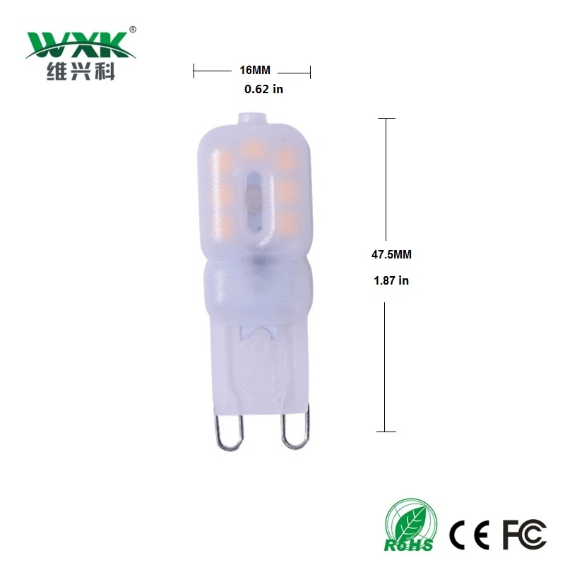 G9 G4 ampoules LED 3W équivalent à l'ampoule lampe halogène 30 W, 3000K, CA 220-240 V, G9 Capsule Plafonniers Lampes pour l'Crystal