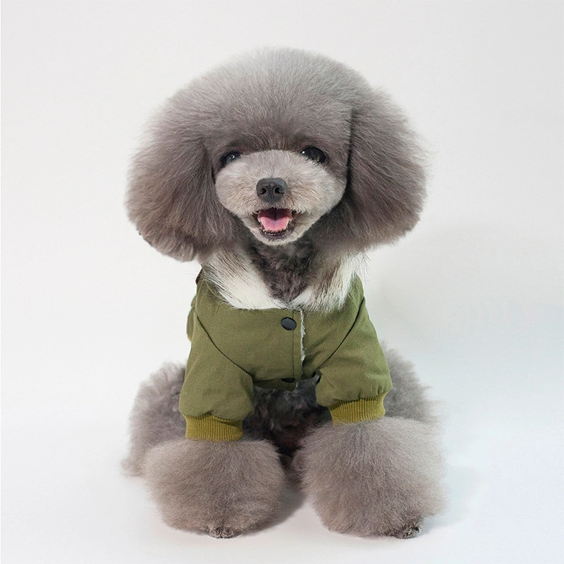 Hanyang Mode Baumwolle Luxus Hunde Tuch Haustier Kleidung Mantel Warm Hundejacke Winter Kälte Wetter Winddichtes Jacke