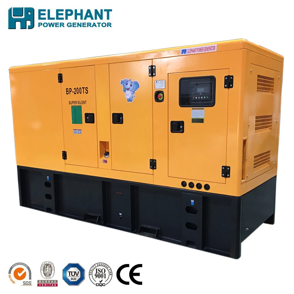 Power by UK Engine 160kw 200kVA Open or Soundproof Type Generator