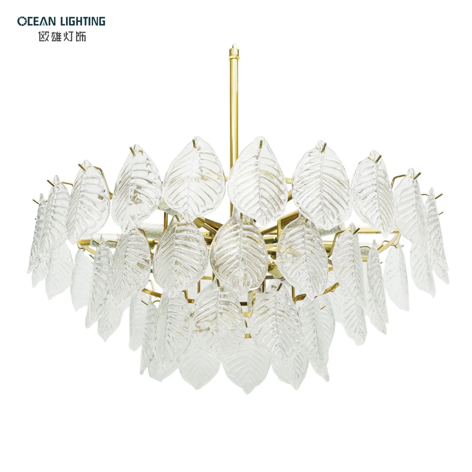 50% off Ocean Hotel Project Leaves LED Hanging Chandeliers Pendant Lights Crystal Big