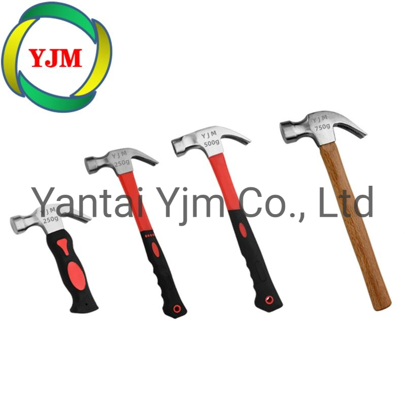 Mini Claw Hammer, Carbon Steel, Claw Hammer with Wooden/Glass Fibre Handle, Machinist Hammer, Stoning Hammer, Sledge Hammer