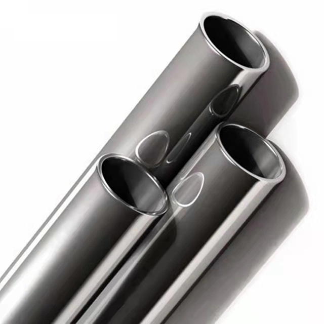 Custom High Quality 201 304 304L 316 316L Ss Round Pipe/ Tube ERW Welding Line Type 48.3mmx27X30 Mirror Polished Stainless Steel Tube Pipe