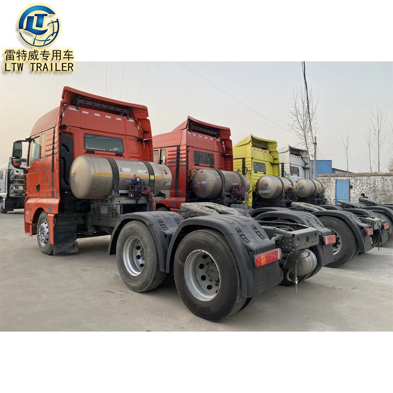 Chinese Used CNG Natural Gas Truck Head Sino HOWO T7h A7 Truck Tractor CNG 6X4 4X2 in Tajikistan